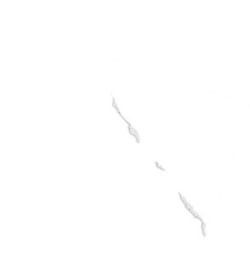 Simple grey map of the solomon islands country © MADARA