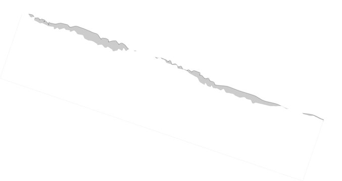 Simple gray silhouette map of the solomon islands in the pacific ocean