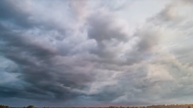dramatic storm clouds moving in the sky