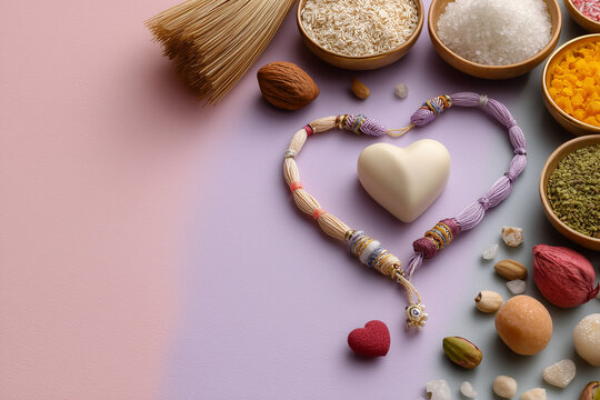 Beautiful Raksha Bandhan festival celebration featuring a loving brother and sister celebrating the sacred bond of siblings, with traditional rakhi, festive decorations, gifts, sweets, and a warm fami