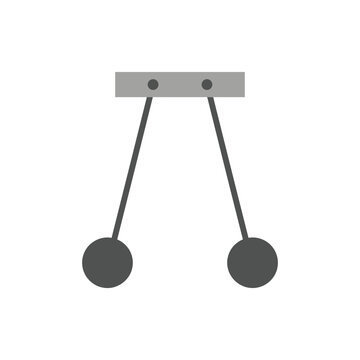 Newton's cradle physics pendulum icon.