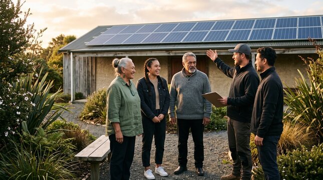 Community gathers after marae solar upgrade in New Zealand
