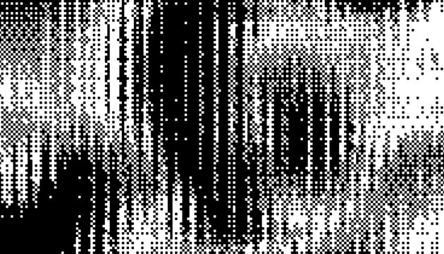 Black and white abstract pixelate pattern with smooth transition effect for sporty and modern background. Fully editable vector element. Vector Format Illustration.