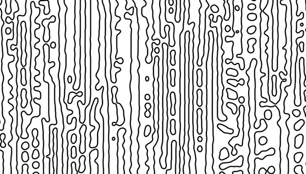 Black and white abstract outline pattern with dynamic and organic effect for sporty background and jersey design. Fully editable vector element. Vector Format Illustration. 