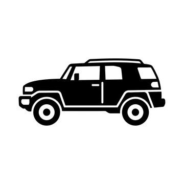 Black and white illustration of a vintage pickup truck 5.