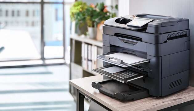 modern photocopier at office