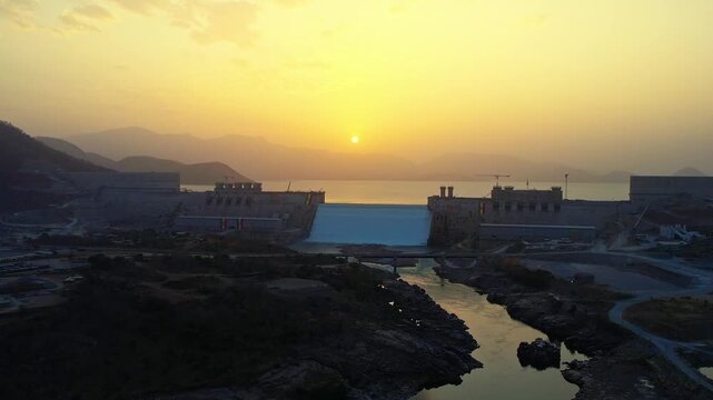 Grand Ethiopian Renaissance Dam, Nile Dam Ethiopia, Millennium Dam, Blue Nile River, hydroelectric power plant