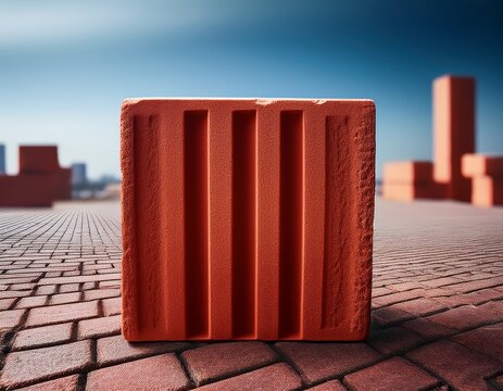 a single red brick representing construction and durability