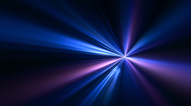Futuristic Blue Light Burst and Speed Motion Abstract Background