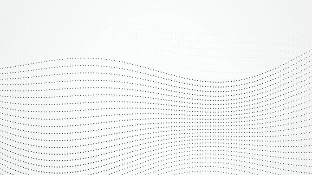 Wavy halftone dot lines ripple horizontally in a seamless loop