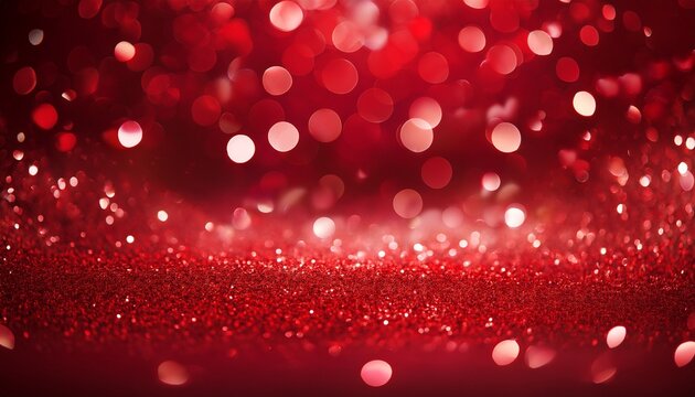 A Red Glittery Background With Bokeh Lights Perfect For Valentine S Day Ar Raw Stylize V Job Id Bbe Fc A Bc Facc