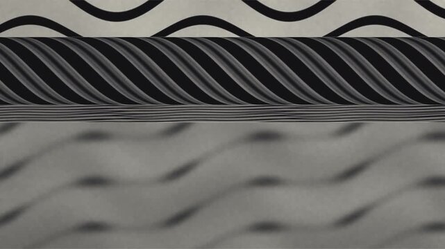Slit Scan Strip Photography Time Record Abstract Ink Bands Motion Background Seamless Loop in bright graphite tones