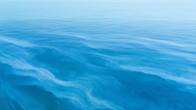 Flowing Sea Currents with White Foamy Traces
