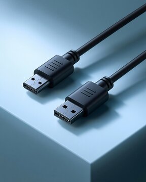 tech connector charging cable ends with moulded pin arrays on a pale blue block