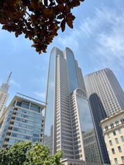 Obraz premium Dallas Texas! Downtown Dallas! Big skyscrapers! Big city! Traveling around America