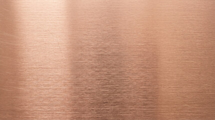 Fototapeta premium Brushed Copper Metal Surface Texture Background - Elegant Warm Metallic Sheen