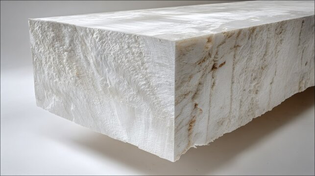 Exceptionally Lightweight Balsa Wood Block with Natural Fibrous Texture