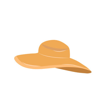 straw hat isolated on white