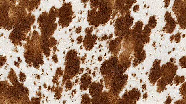 brown and white cowhide fur texture closeup natural animal pattern background