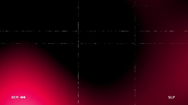 Retro VHS light leaks transition featuring red glowing flares and analog glitch effects on a black background with VCR playback indicators for vintage video editing and overlays