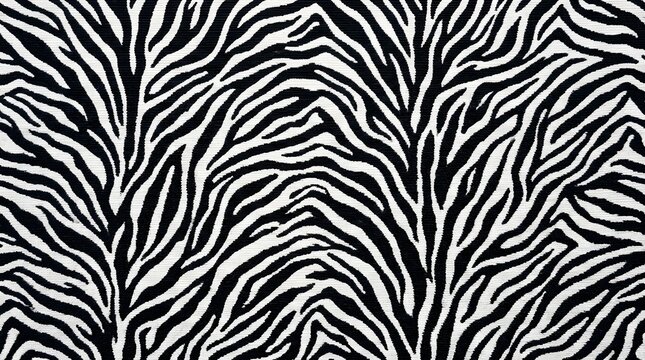 black and white zebra pattern closeup seamless texture with organic shapes and natural stripes