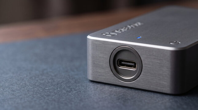 High speed data transfer port on metal electronic device