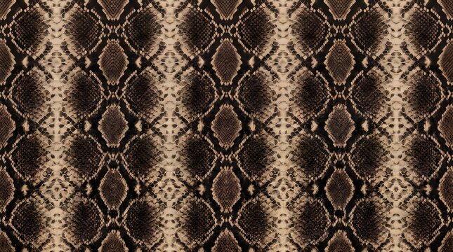 brown and black snake skin pattern repeating texture closeup seamless background