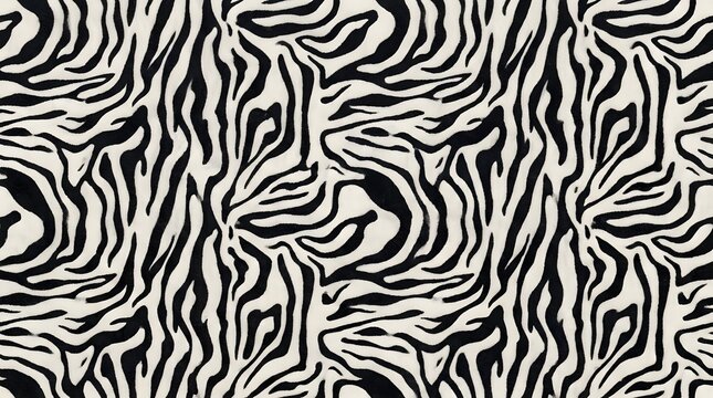 black and white zebra print pattern abstract animal stripes seamless background