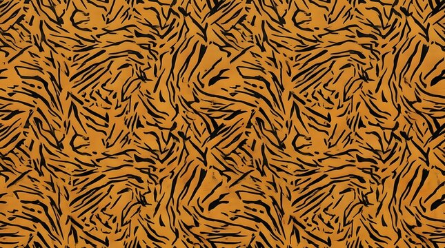 tiger stripe pattern in orange and black abstract texture background