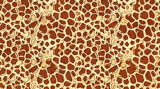 giraffe skin pattern textured brown beige animal print surface close up