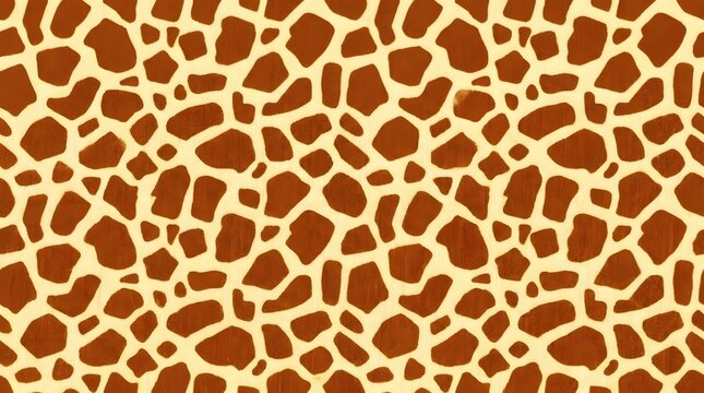 seamless giraffe pattern brown and beige animal print texture background
