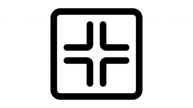 minimize animated Line Icons Premium 4K, Modern Minimal Outline Motion Graphics Collection
