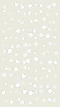 Flat white monochrome marble terrazzo speckle chips of varying opacity drift gently and fade in and out in a soft shimmer pattern on an isolated background