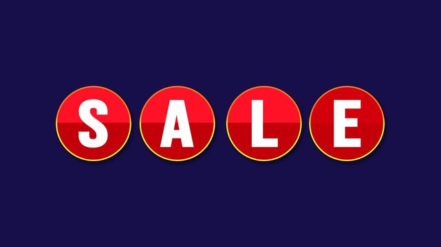 red sale text flip page turn animations for promotional tools