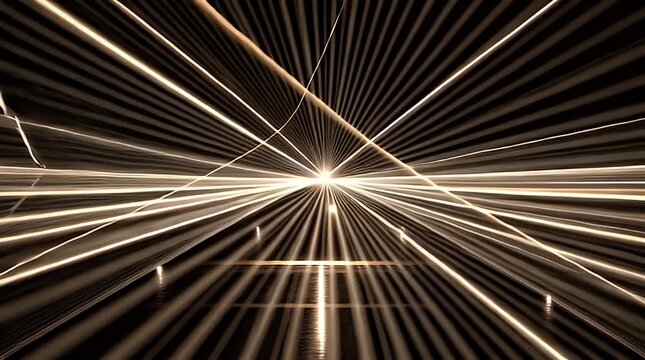 Dynamic Light Trails Creating Abstract Motion Effect