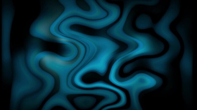 Abstract neon curved 3d Iridescent holographic metallic calm liquid mixing and moving motion gradient satin texture 4k background backdrop marbling loop