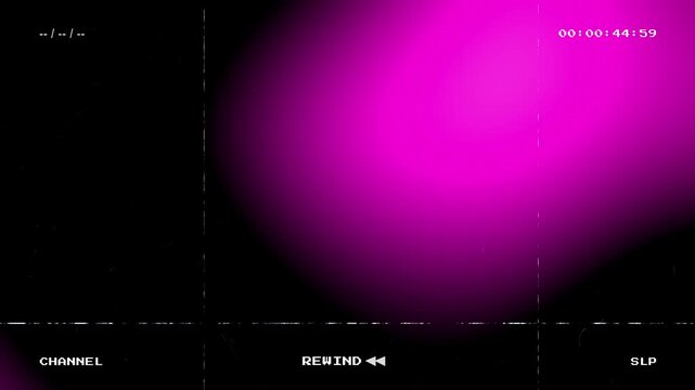 Retro VHS overlay with purple light leaks and analog glitch effects featuring a countdown timecode and vintage on screen display for nostalgic video transitions