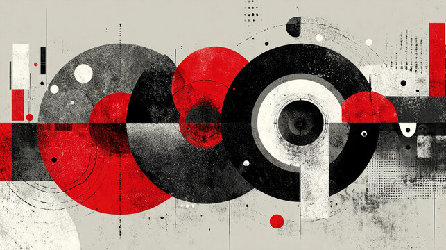 Feedback systems - Circular abstract forms conceptual iterative loops visual energy flow dynamic composition minimalistic representation expressive symbolic self-regulating processes