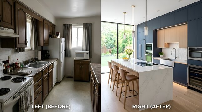 Kitchen Renovation Before and After: Old vs Modern Sleek Design