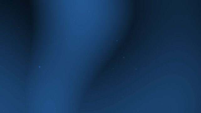 Abstract deep blue animated background with smooth flowing gradients and subtle floating particles. Ideal for motion graphics, video backdrops, digital art, technology themes, cinematic visuals, and m