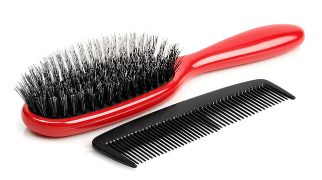 black comb isolated on white