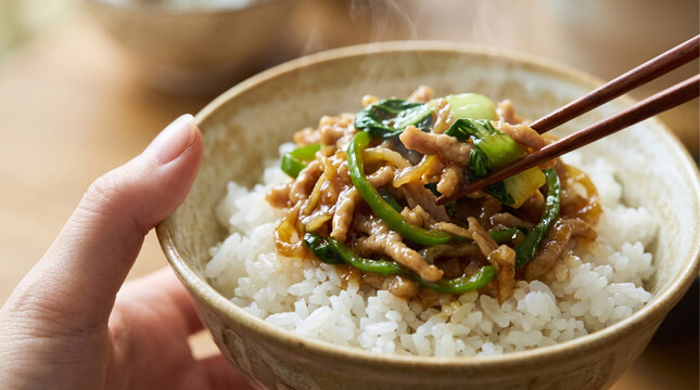 チンジャオロース丼」の写真素材 | 59件の無料イラスト画像 | Adobe Stock