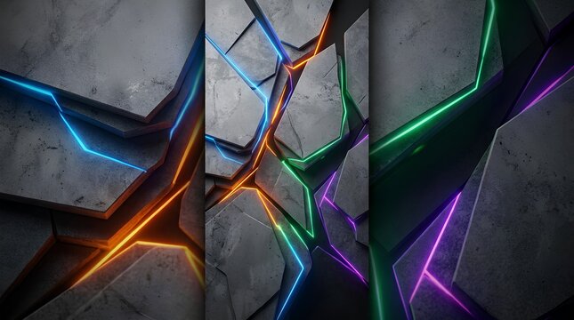 HAPPClose-up of colorful LED neon light strips on dark textured backgroundY (1376 x 768 px) - 4
