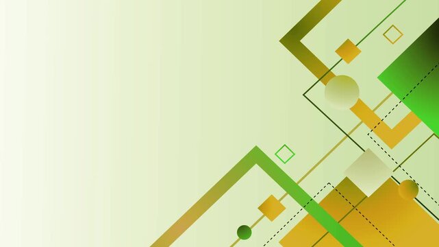 Abstract geometric background with overlapping shapes lines and soft gradient space for modern design animation