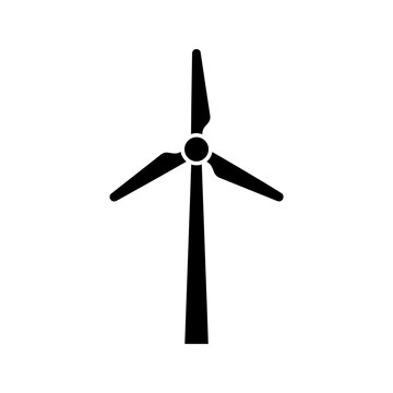 Turbine wind energy windmill in power eco renewable of icon clean green electricity symbol generator
