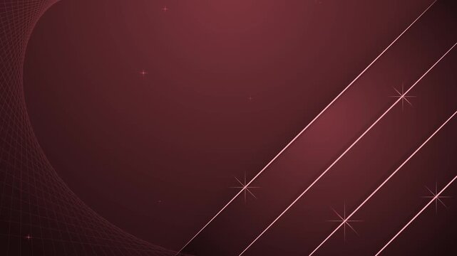 Background with gold diagonal lines shape animation, Elegant dark background with diagonal gold lines and subtle star-like sparkles