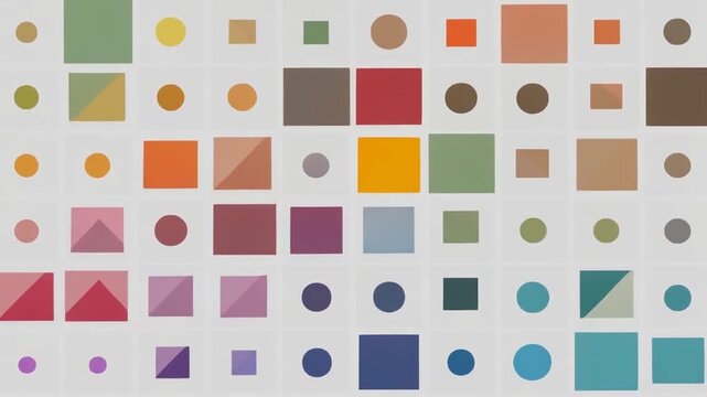 abstract geometric shapes and colors seamless motion background loop