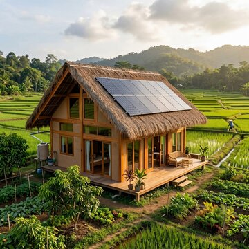 Sustainable rice house