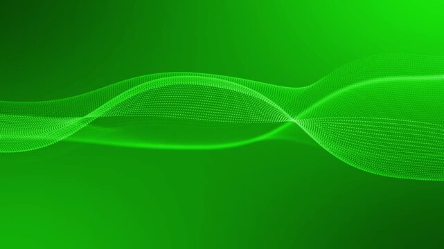 Abstract dotted line wave shape background animation