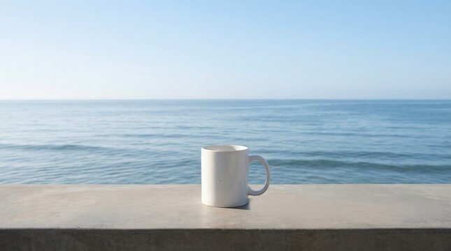 coffee by ocean